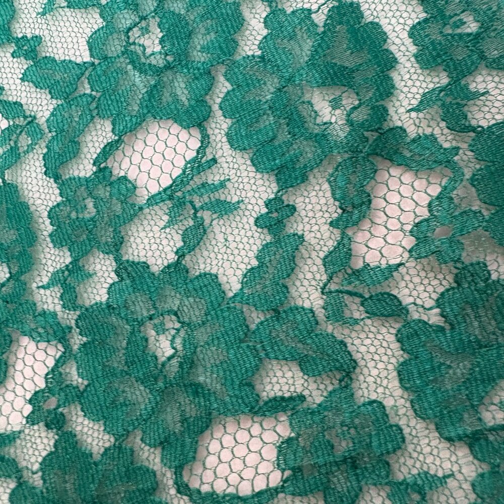 VICTORIA'S SECRET | Vtg GOLD Label Sheer Green Lace Sleep Shirt 80s 90s Sz M/L - Picture 5 of 16